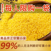 东北特产黄小米新米五谷杂粮月子米香油厚精制去石一级小米 包邮