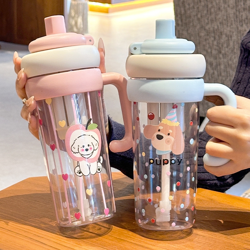 奇古堂女生大容量吸管塑料吨吨杯