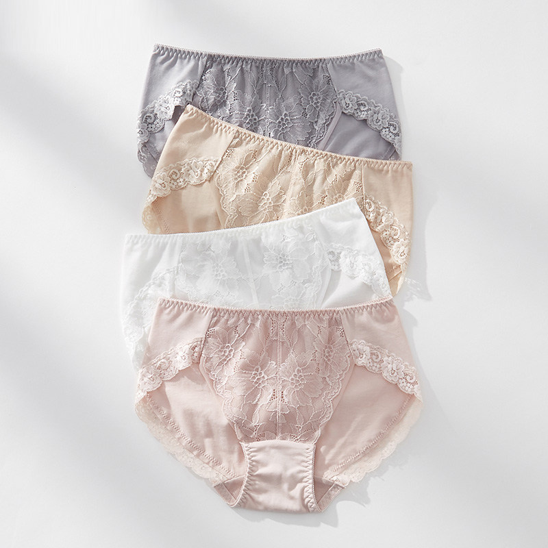 4条莫代尔内裤女棉感夏薄款透气中腰日系少女三角裤无痕短裤女生,女士内衣/男士内衣/家居服,女三角裤,淘宝优惠券,粉丝福利购,淘宝优惠卷