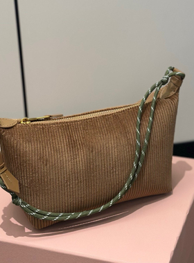 YQ 百搭款复古风腋下包包女2025秋冬新款通勤超火手提饺子包