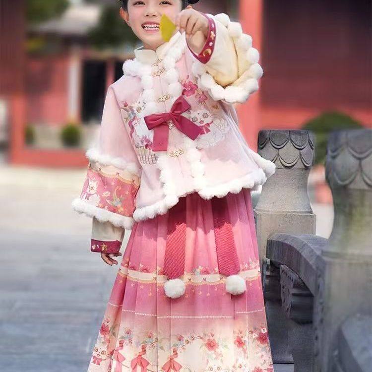 女童汉服2026新款儿童中国风古装女孩古风唐装春秋款马面裙套装,童装/婴儿装/亲子装,汉服,淘宝优惠券,粉丝福利购,淘宝优惠卷