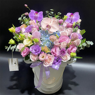 北京鲜花同城速递玫瑰花生日高档花束送朋友妈妈闺蜜花店配送上门