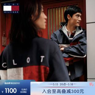 Tommy X Clot 新春特别系列24春夏男女纯棉平纹拼色宽松T恤34809