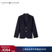 Tommy秋冬童装 外套 男休闲学院风单排金属扣羊毛晚宴礼服西服西装