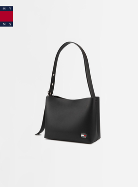 【新品试用】Tommy25秋冬女装金属方标针扣调节单肩包水桶包17871