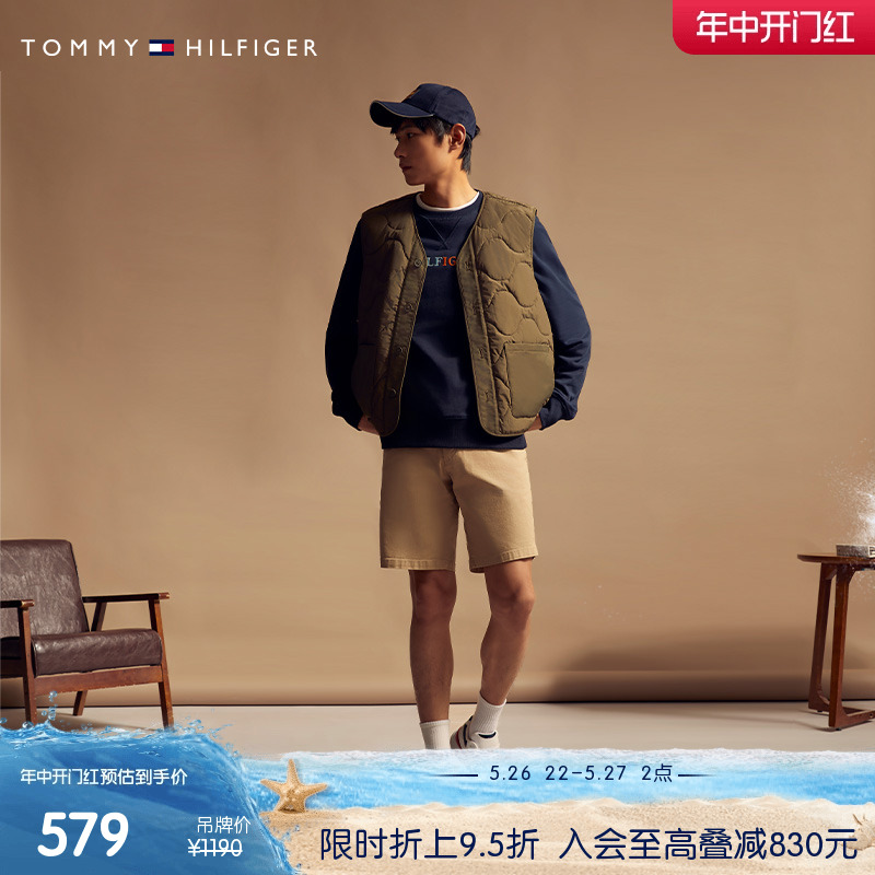 Tommy男装纯棉多彩刺绣圆领卫衣