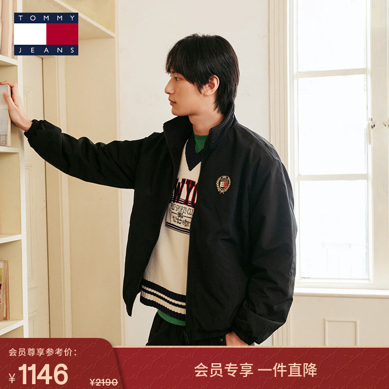 【双面穿】Tommy秋冬男摇粒绒美式徽章刺绣宽松立领抓绒夹克外套,男装,夹克,淘宝优惠券,粉丝福利购,淘宝优惠卷