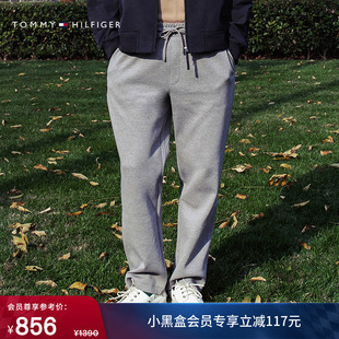 休闲裤 长裤 双面布镶边口袋抽绳腰篮球运动针织卫裤 Tommy秋冬男装