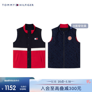 龙年系列 Tommy 24春夏童装 男双面穿刺绣立领马甲TH2412074