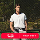 口修身 镶边袖 POLO节日礼物 T恤 Tommy26春夏男珠地棉撞色领口短袖