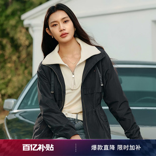 女装 Tommy26春夏新款 休闲运动易打理轻薄连帽夹克外套 防泼水