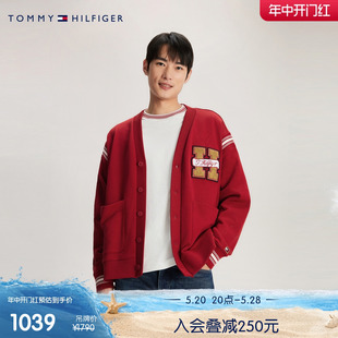 Tommy 24春夏男女双面针织毛巾绣宽松开衫 龙年系列 卫衣34193