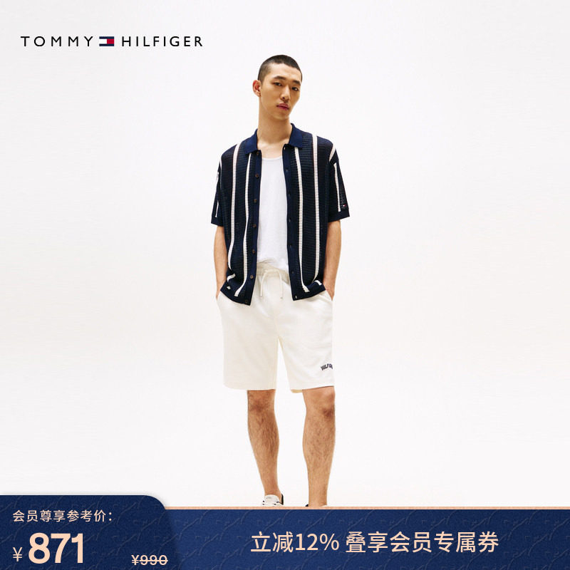 Tommy25秋冬新款男装平纹双面布植绒字母抽绳腰休闲运动直筒短裤,男装,短裤,淘宝优惠券,粉丝福利购,淘宝优惠卷