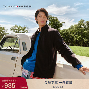 休闲通勤立领开衫 男美式 Tommy25秋冬新款 卫衣外套 轻薄摇粒绒