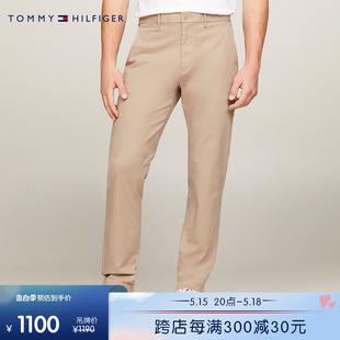 春夏男经典 24新款 Tommy 35152 斜纹微弹 一字袋绣标合身休闲裤