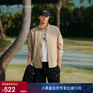 简约百搭刺绣抽绳合身纯色直筒短裤 Tommy春夏男装 休闲运动