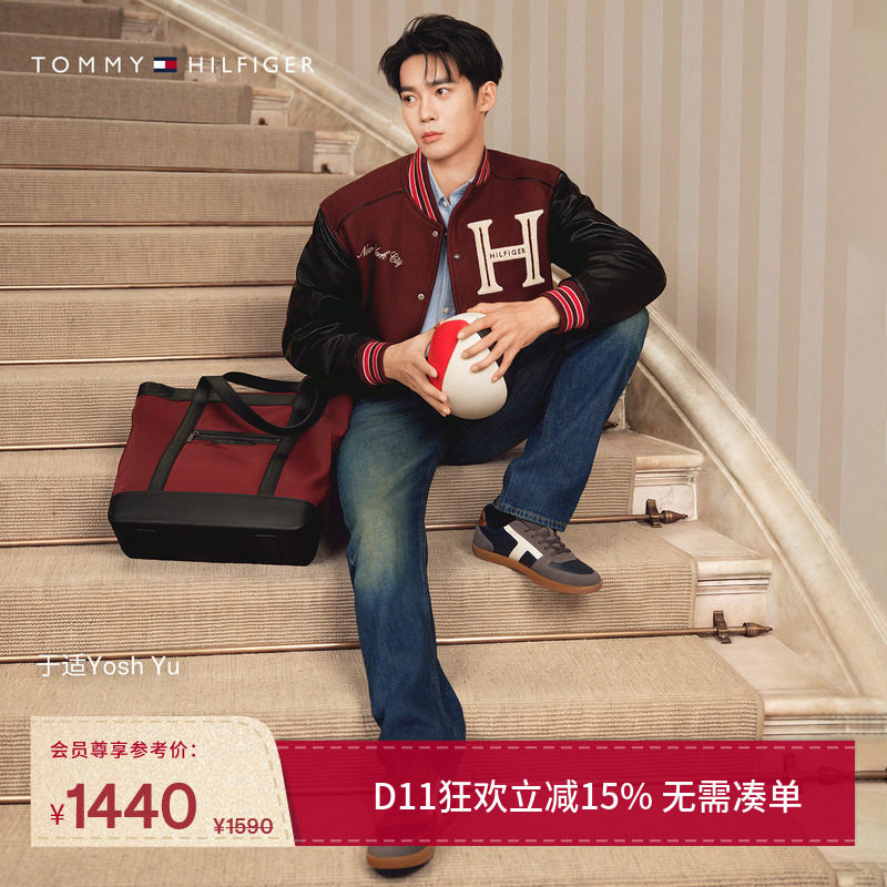 Tommy男装简约字母手提托特包
