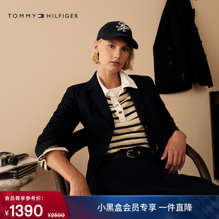 外套 西服西装 Tommy秋冬女装 商务休闲青春学院徽章刺绣翻领修身