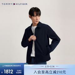 【常春藤翻领】Tommy 24新款春夏男斜纹肌理拉链翻领单夹克33756