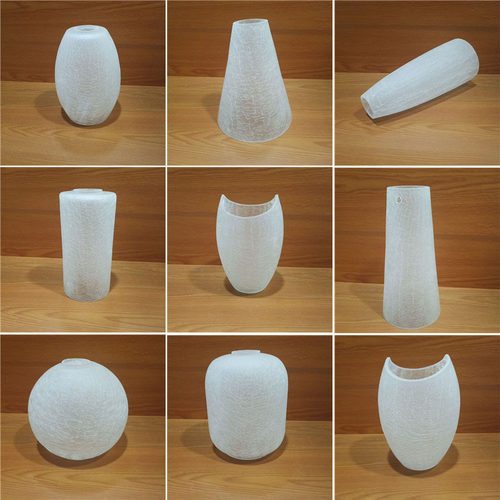 磨砂玻璃玻璃灯罩冰花炸水纹路