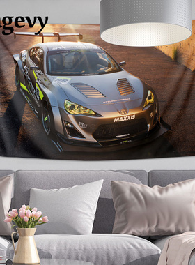 Scion丰田86赛恩FRS小众跑车背景布挂布墙布挂毯周边卧室装饰海报