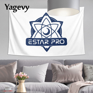 eStar战队eStar Pro挂布挂毯周边ES应援披肩旗帜装饰海报背景墙布