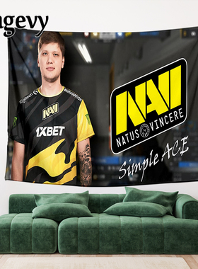 定制选手Navi简单男孩s1mple写真周边装饰画背景墙布海报挂布挂毯