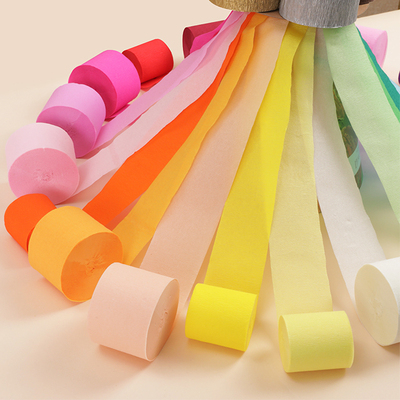 彩色皱纹纸流苏生日背景墙布置