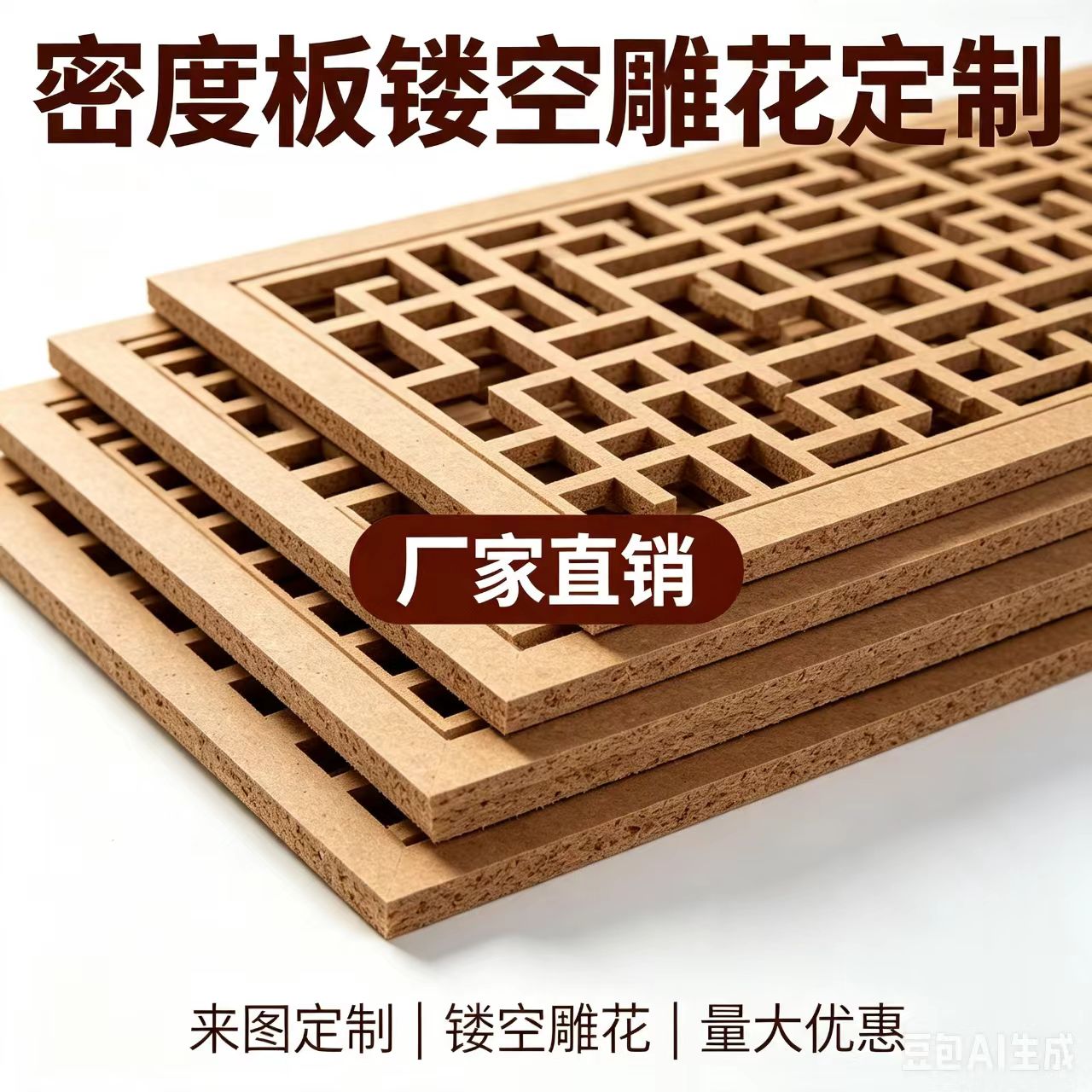 密度板白胚雕花厂家直销快速出货