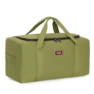 纯帆布手提包户外露营行李包旅行包装 衣服被子120升布袋打工上学