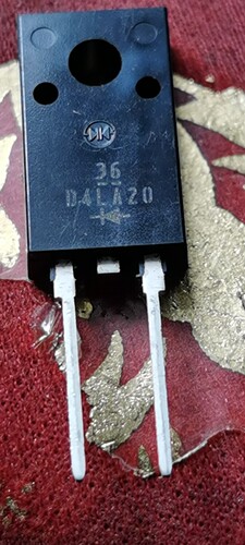 D4LA20 高速二极管 to-220封装 进口全新原装 现货 十个起拍包邮