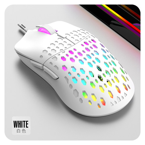 适用ROG魔霸9锐龙9HX3D笔记本镂空炫彩背光游戏电脑鼠标有线USB