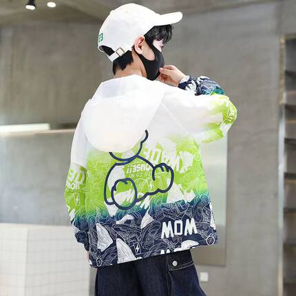 男童防晒上衣服夏季轻薄款2026新款儿童夏装透气外套中大童皮肤衣