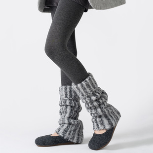 堆堆袜瑜伽裤袜套小个子2025新款冬保暖腿套针织配鲨鱼裤靴子裤腿
