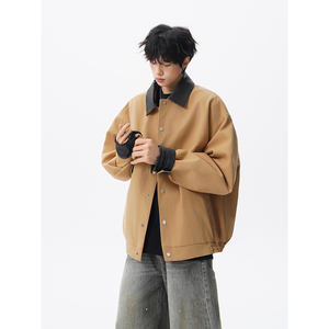高品质现货拼色工装夹克618A-H620-P85图片