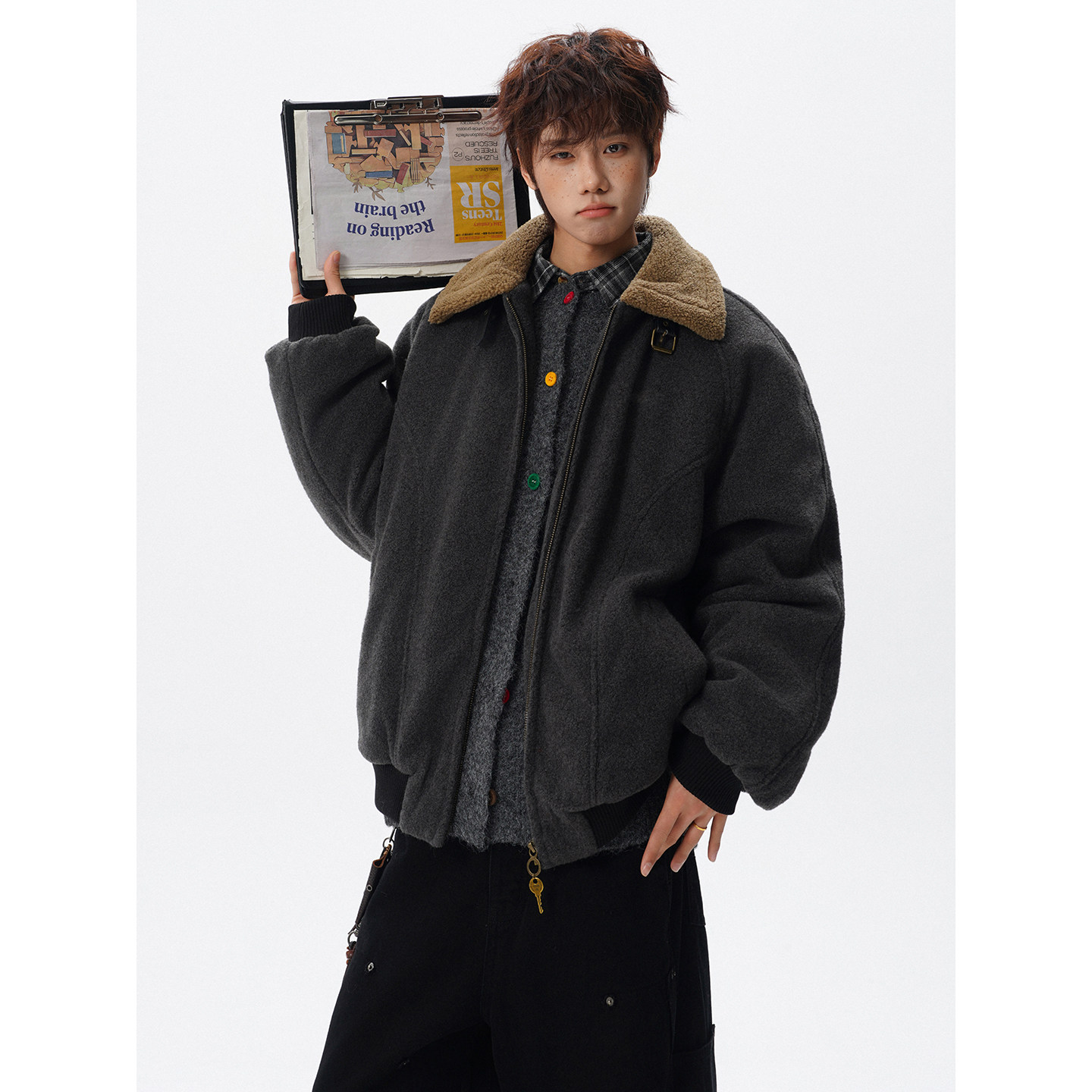 原版高品质羊羔毛棉服618A-H936-P115，男装棉衣，星座618A