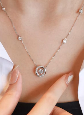 S999足银三秒心动纯银项链吊坠