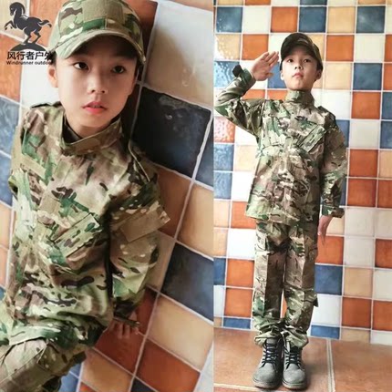 户外儿童战术套服军迷CP迷彩亲子套装孩子军训服特种兵野战cs童装