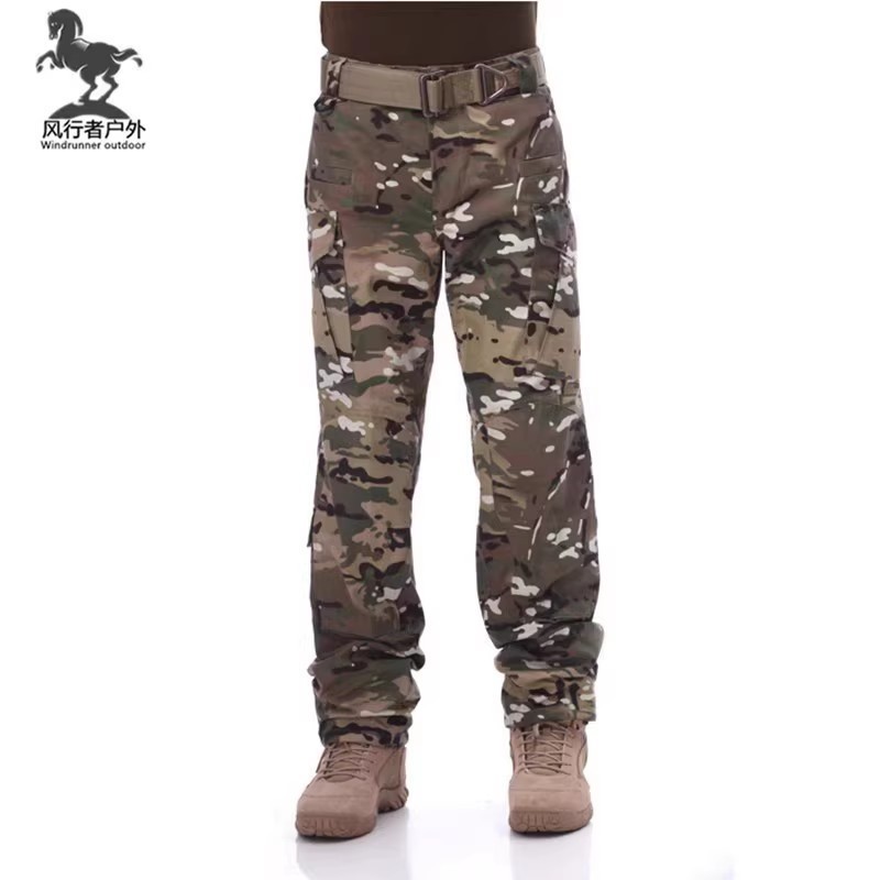 户外特种兵军训CP迷彩长裤军迷男cs宽松战术裤子多兜工装裤战斗裤