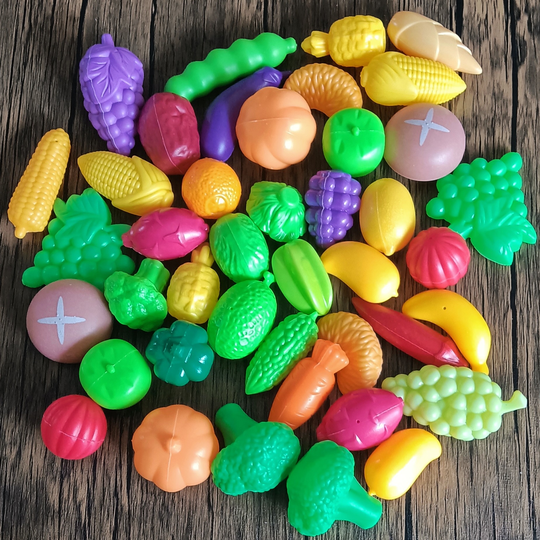 微缩食玩仿真蔬菜水果儿童早教认知益智趣味厨房过家家塑料玩具