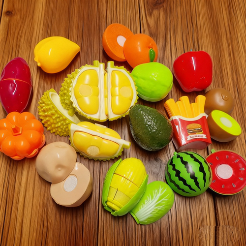 儿童切切乐玩具剥皮可切仿真食物蔬菜水果汉堡模型幼儿园益智教具