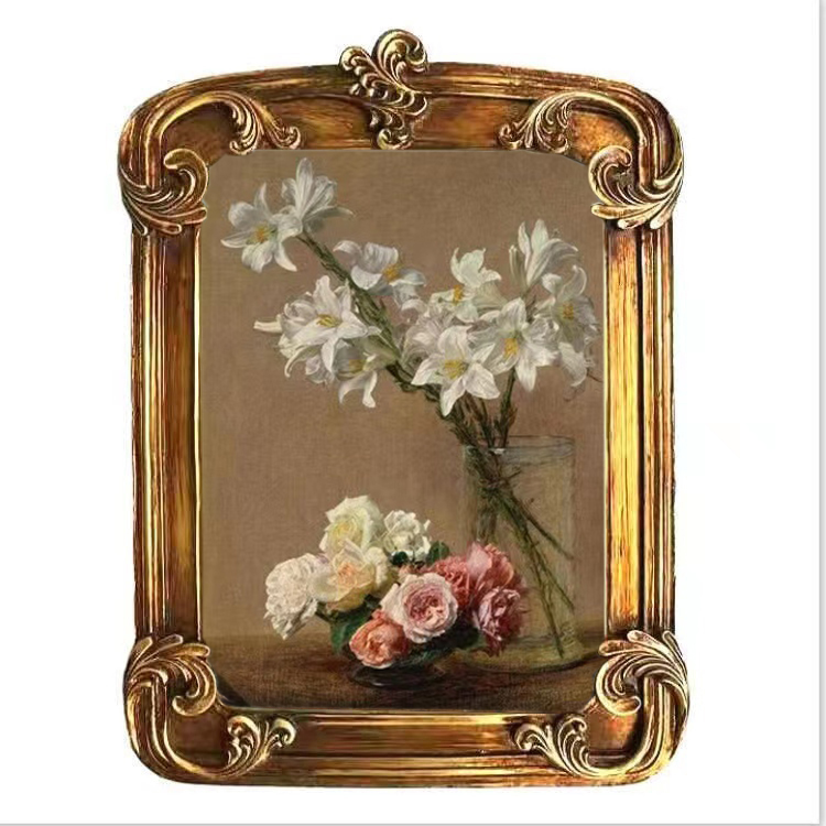 复古雕花人物画框树脂欧式