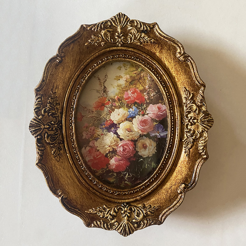 沙发背景墙复古装饰画框