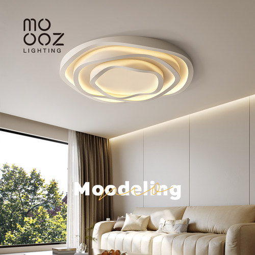 客厅主灯2025新款吸顶灯高级感玫瑰花卧室灯全屋套餐组合中山灯具