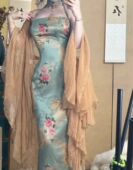 6色蝶扑～小众国风雪纺蝴蝶喇叭袖 防晒开衫 百搭披肩旗袍外搭外披