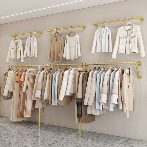 纳米金服装店铁艺展示架