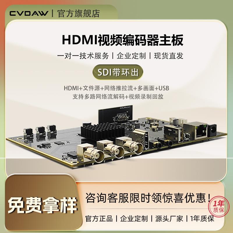H264SDI环出高清音视频编解码器HDMI转onvif网络解码U盘录播推流