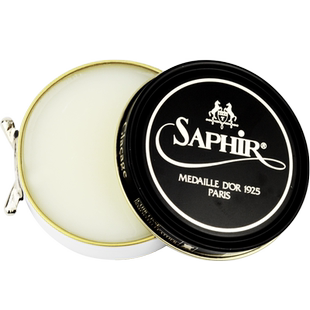 进口SAPHIR黑金鞋蜡 黑色皮鞋上光蜡 真皮护理鞋油无色通用抛光蜡