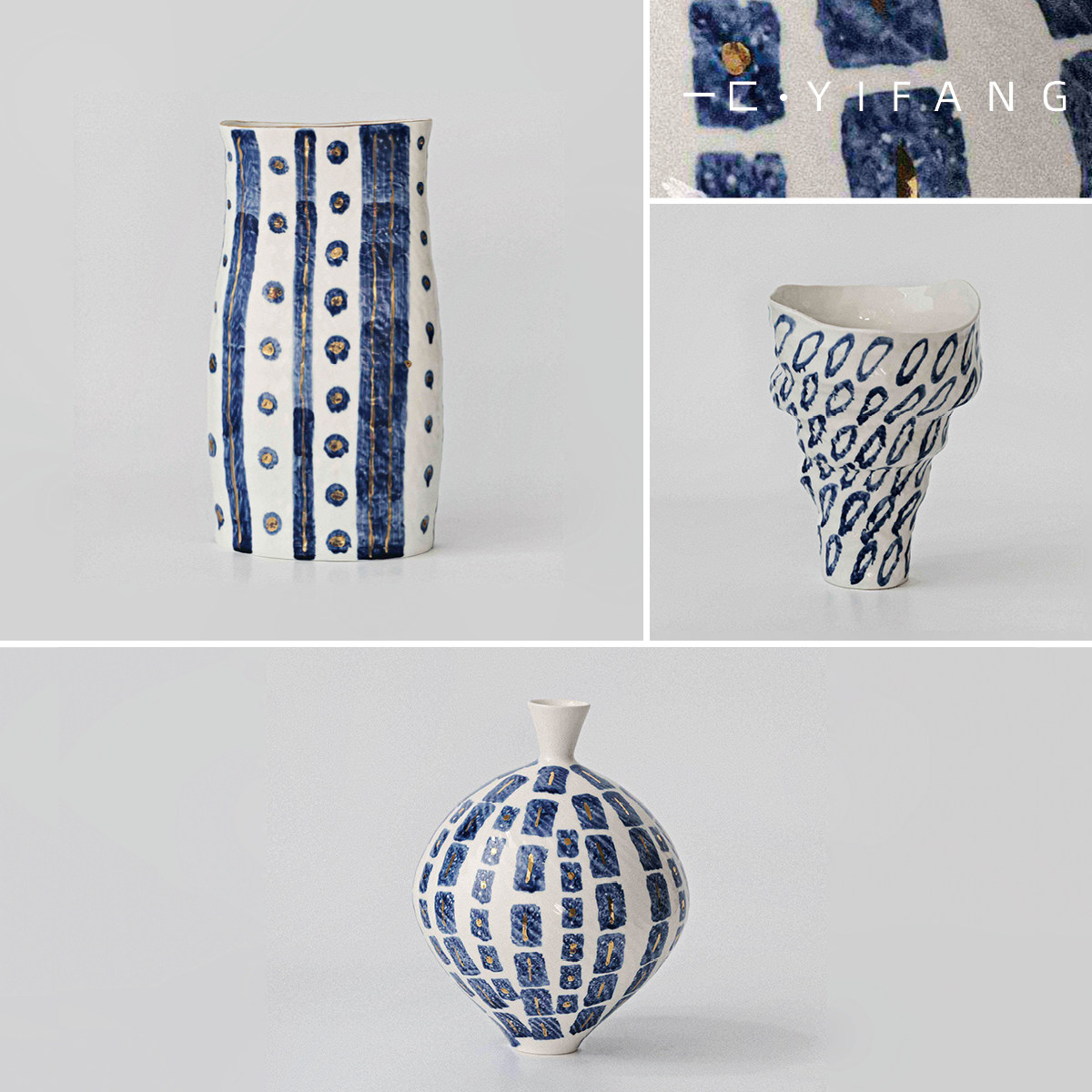 大丹 正品 《艺术》抽象彩绘 样板间民宿桌面创意花器摆设