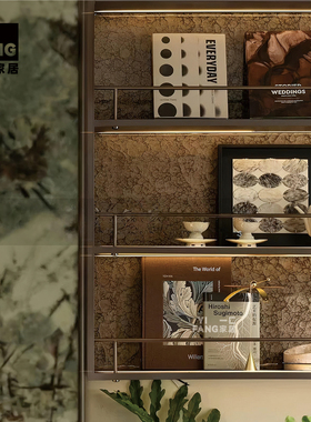 一匚宋风老钱风香薰书柜软装